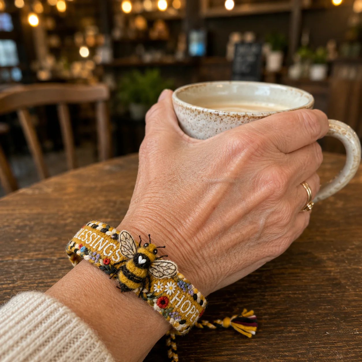 ๐ผ Blessings & Hope ๐ 2026 Limited Edition Handmade Honey Bee Woven Bracelet