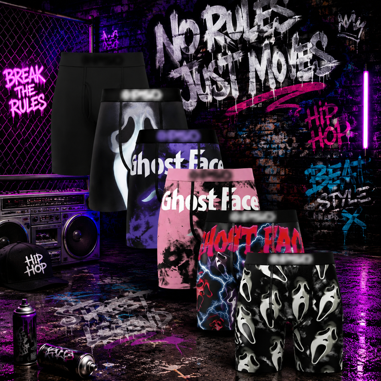 🩳Men's Novelty Graphic Long Leg Boxer Briefs