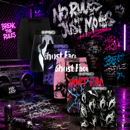 🩳Men's Novelty Graphic Long Leg Boxer Briefs