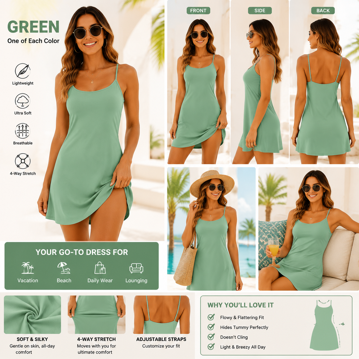 🔥Last day promotion🔥Plush Backless Active Dress-Easy Peezy Edition