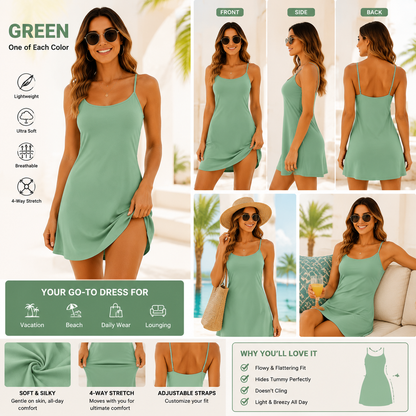 🔥Last day promotion🔥Plush Backless Active Dress-Easy Peezy Edition