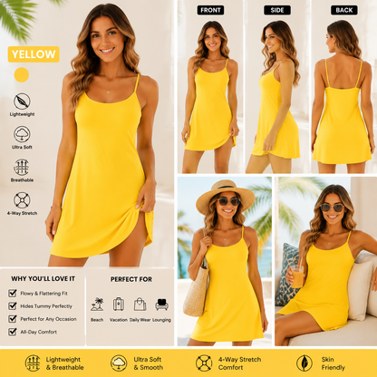 🔥Last day promotion🔥Plush Backless Active Dress-Easy Peezy Edition