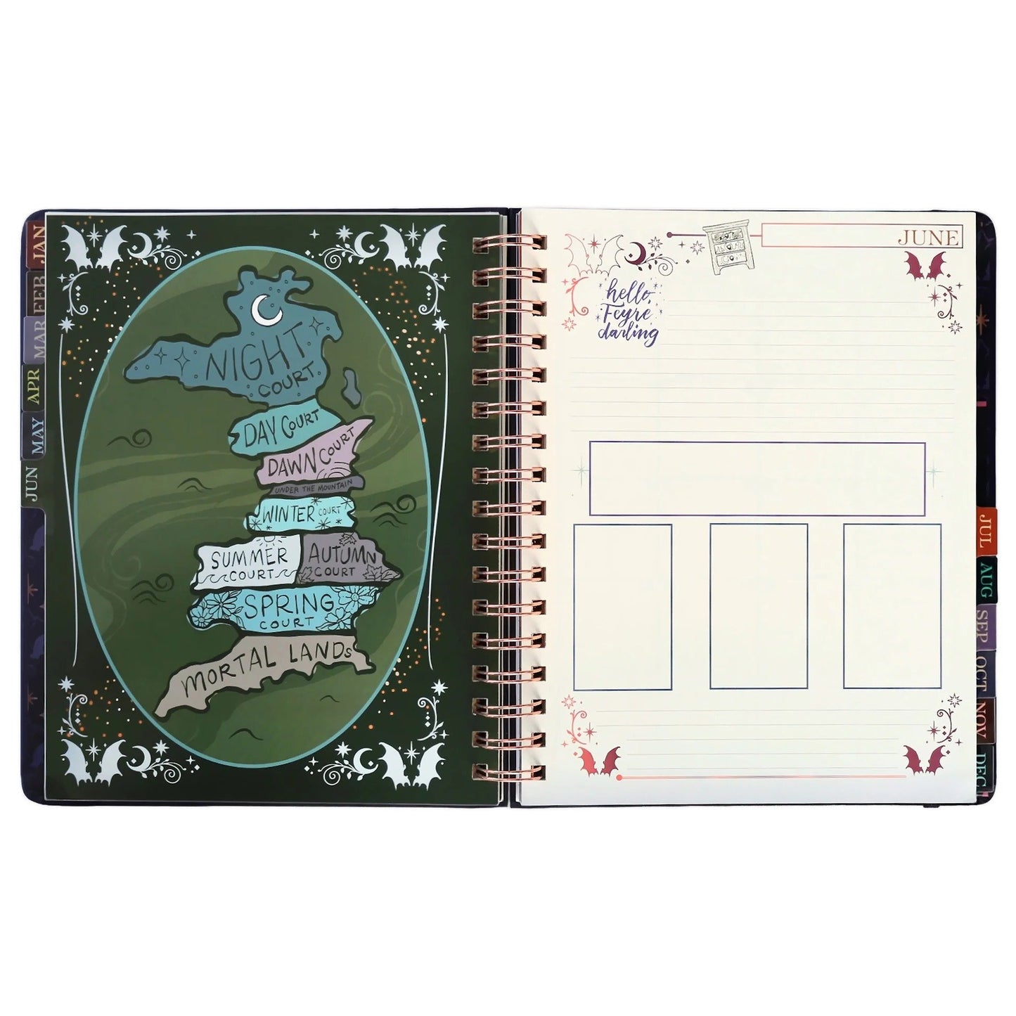 🌙 A Court of Thorns and Roses: Velaris 2027 Weekly Planner ✨ Officially Licensed Fantasy Organizer