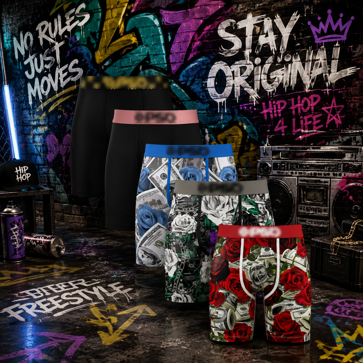 🩳Men's Novelty Graphic Long Leg Boxer Briefs