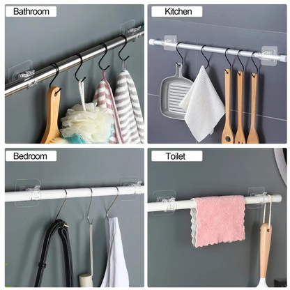 Heavy-duty clip-on, no-drill bracket fixing clip