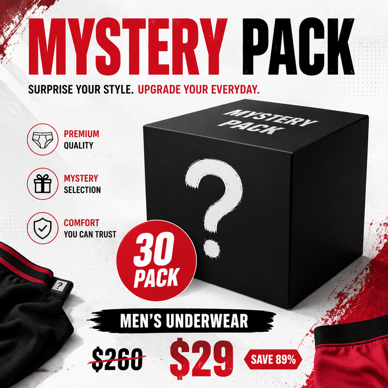 🩳Men's Novelty Graphic Long Leg Boxer Briefs