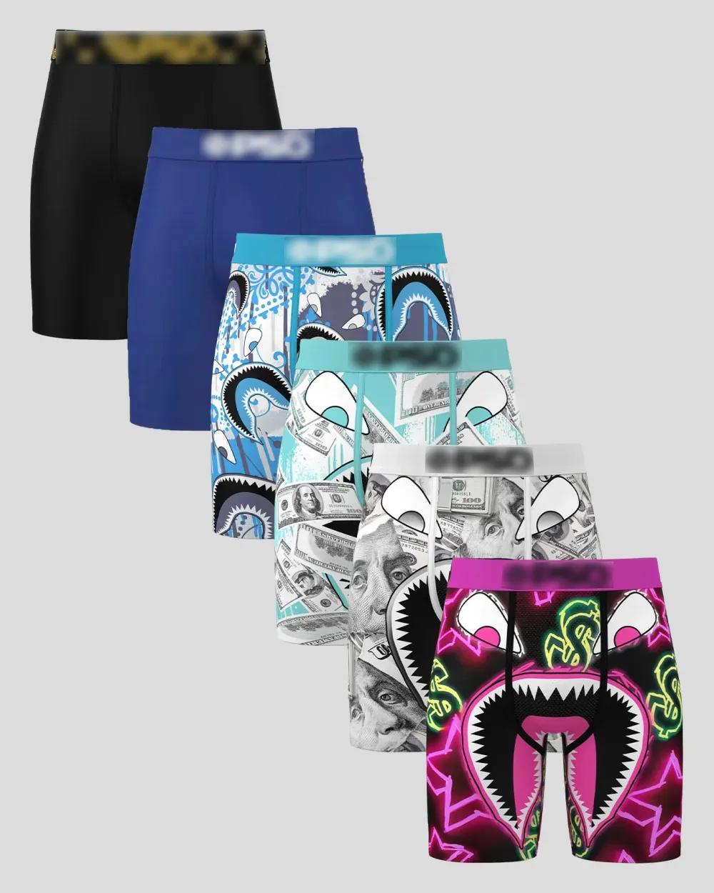 🩳Men's Novelty Graphic Long Leg Boxer Briefs